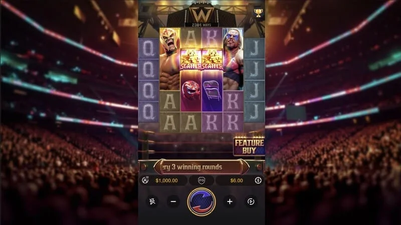 Reel Royale Showdown - màn hình trò chơi ở mức cược cao